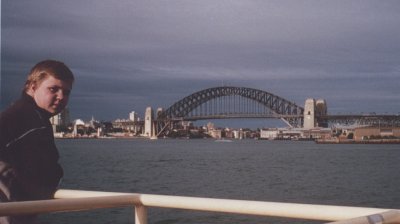 Dustin at Sydney Harbour